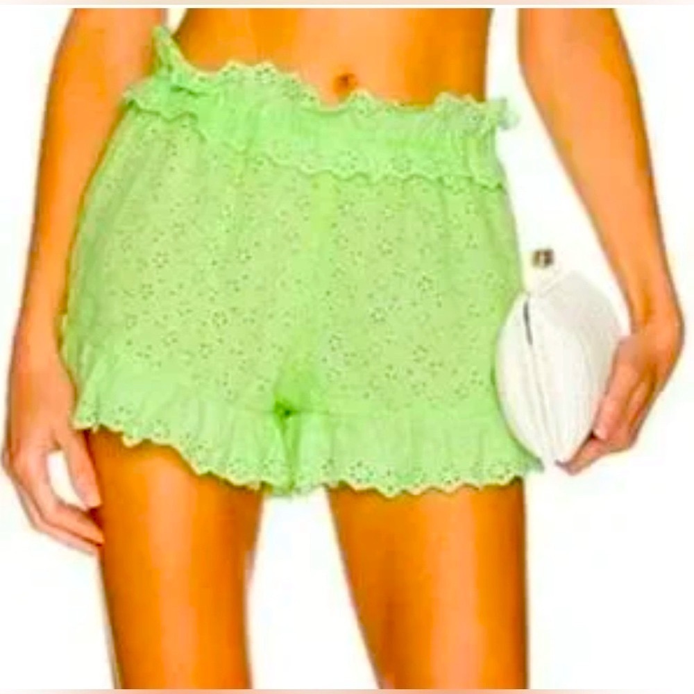 Tularosa Ryse Eyelet Ruffle Shorts BUCKLE